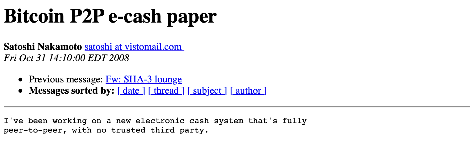 Satoshi Nakamoto's Powerful Bitcoin White Paper Turns 11 Satoshi Nakamoto's Powerful Bitcoin White Paper Turns 11