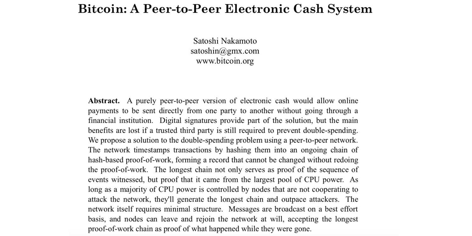 Satoshi Nakamoto's Powerful Bitcoin White Paper Turns 11 Satoshi Nakamoto's Powerful Bitcoin White Paper Turns 11