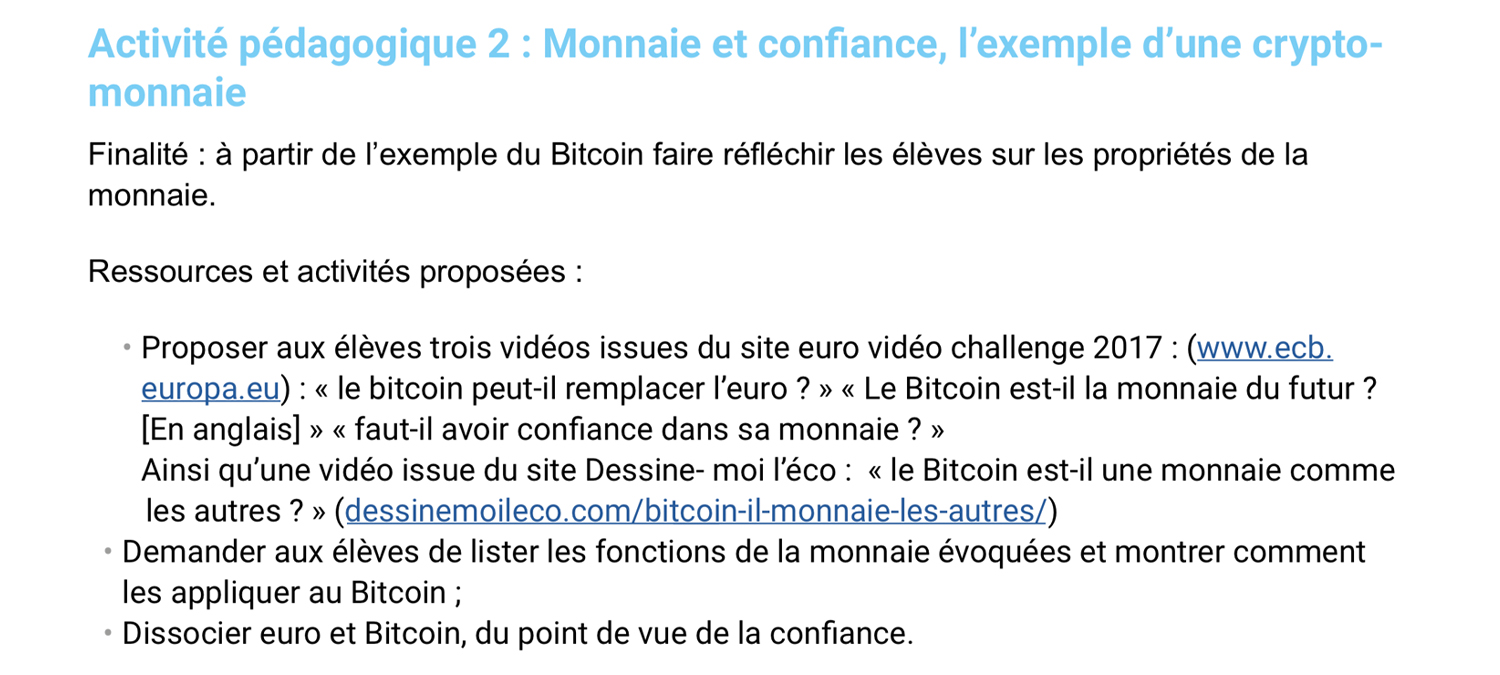 French Ministry of Education Publishes Bitcoin-Resource Guide for Educators French Ministry of Education Publishes Bitcoin-Resource Guide for Educators