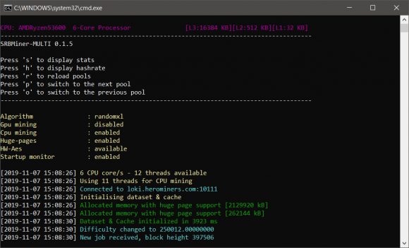 New SRBMiner-MULTI CPU and AMD GPU Miner 0.1.5 Beta With RandomX Support