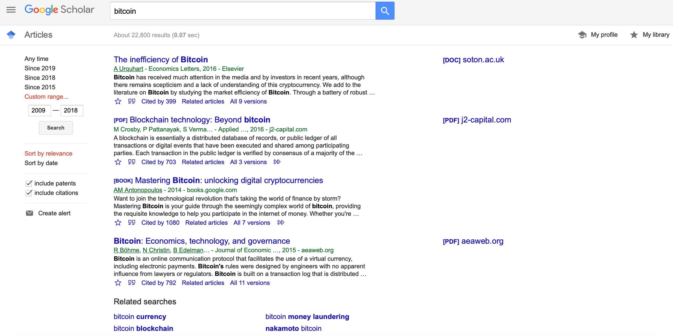 Close to 14,000 Google Scholar Articles Mentioned Bitcoin in 2019 Close to 14,000 Google Scholar Articles Mentioned Bitcoin in 2019