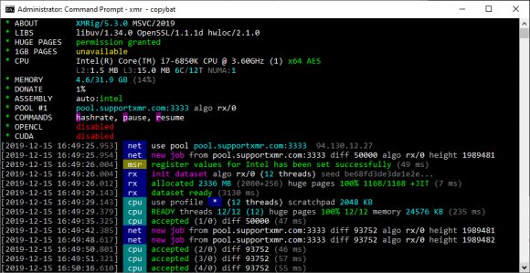 New XMRig 5.3.0 Miner With Improved RandomX Mining Performance