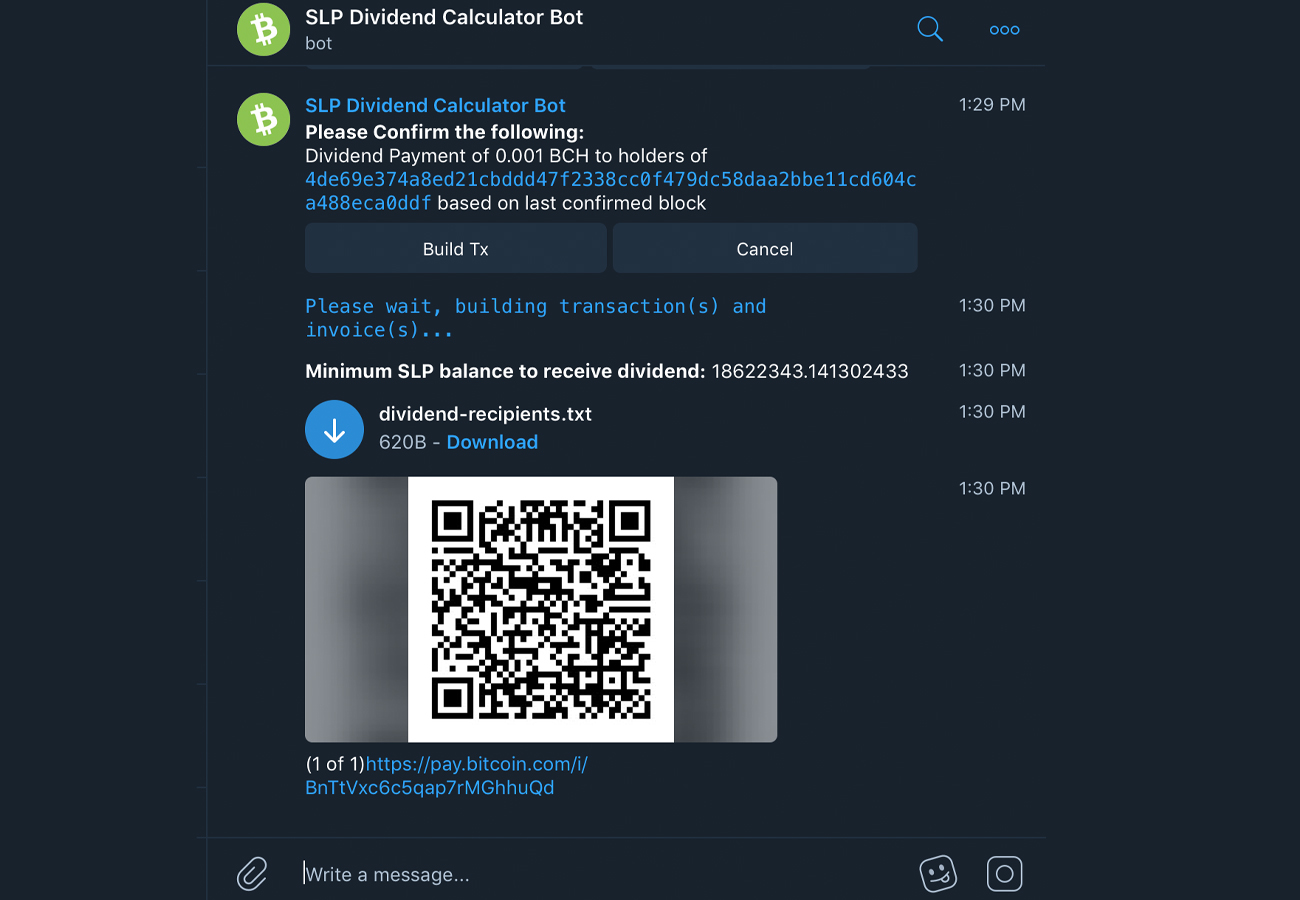 New SLP Telegram Bots Introduced to Bitcoin Cash Supporters New SLP Telegram Bots Introduced to Bitcoin Cash Supporters