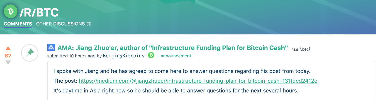 Bitcoin Cash Miner Jiang Zhuoer Answers Infrastructure Funding Questions Bitcoin Cash Miner Jiang Zhuoer Answers Infrastructure Funding Questions