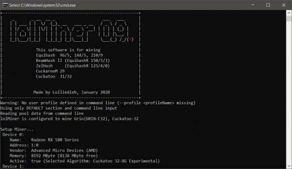 New lolMiner 0.9.7 OpenCL GPU Miner With Cuckatoo 32 Improvements