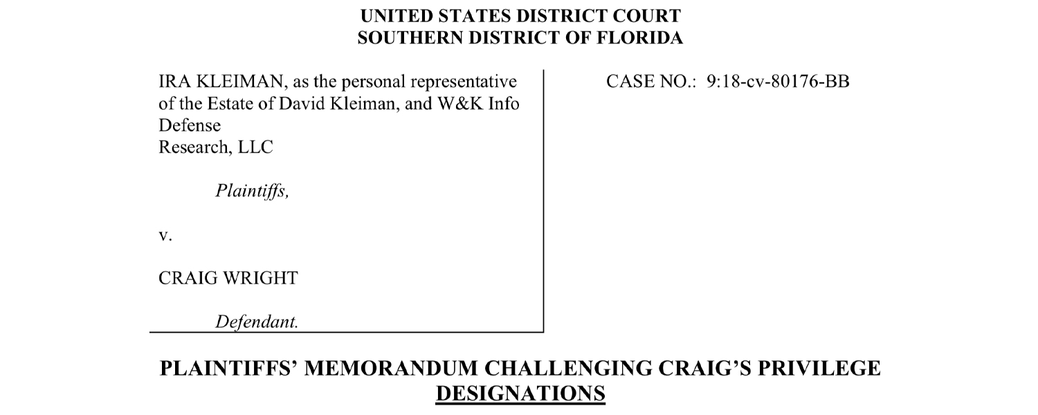 Craig Wright's 'Bonded Courier' Allegedly an Attorney Who Can't Communicate