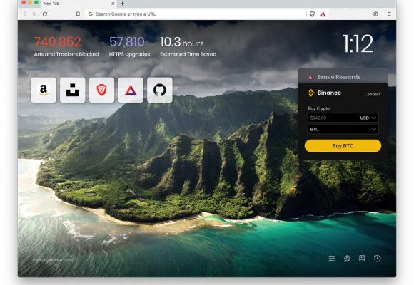 Binance Widget Available to All Brave Desktop Browser Users