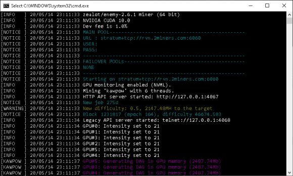 New z-enemy 2.6.1 Nvidia GPU Miner With Improved KAWPOW Support