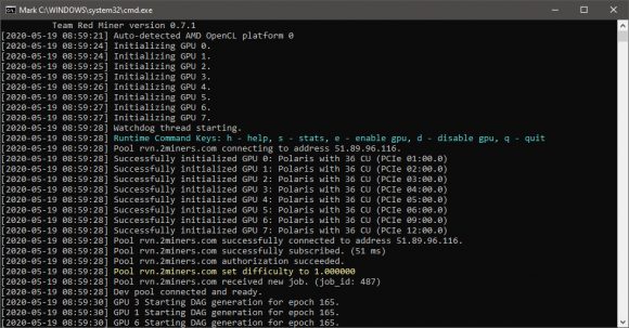 TeamRedMiner 0.7.1 With Support for the KAWPOW Algorithm