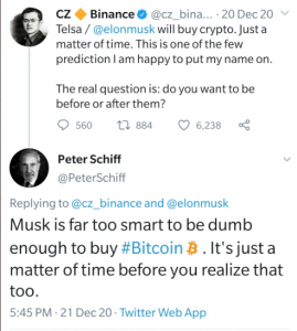 Haunted by Past Elon Musk Predictions, Gold Bug Peter Schiff Tears Into Tesla's BTC Acquisition Haunted by Past Elon Musk Predictions, Gold Bug Peter Schiff Tears Into Tesla's BTC Acquisition