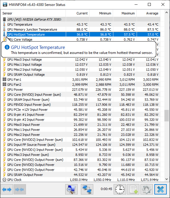 Monitoring GPU HotSpot Temperature for Nvidia GPUs With HWiNFO v6.43-4380 Beta