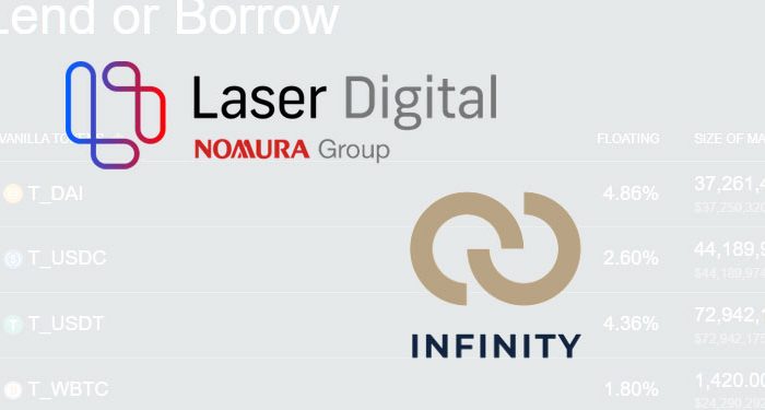 Nomura’s Laser Digital invests in Infinity, an Ethereum-based money market protocol