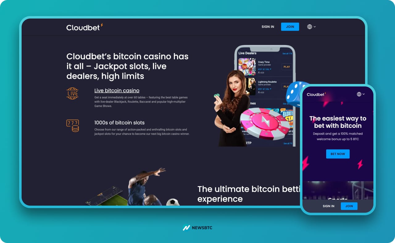 Cloudbet Crypto gambling site