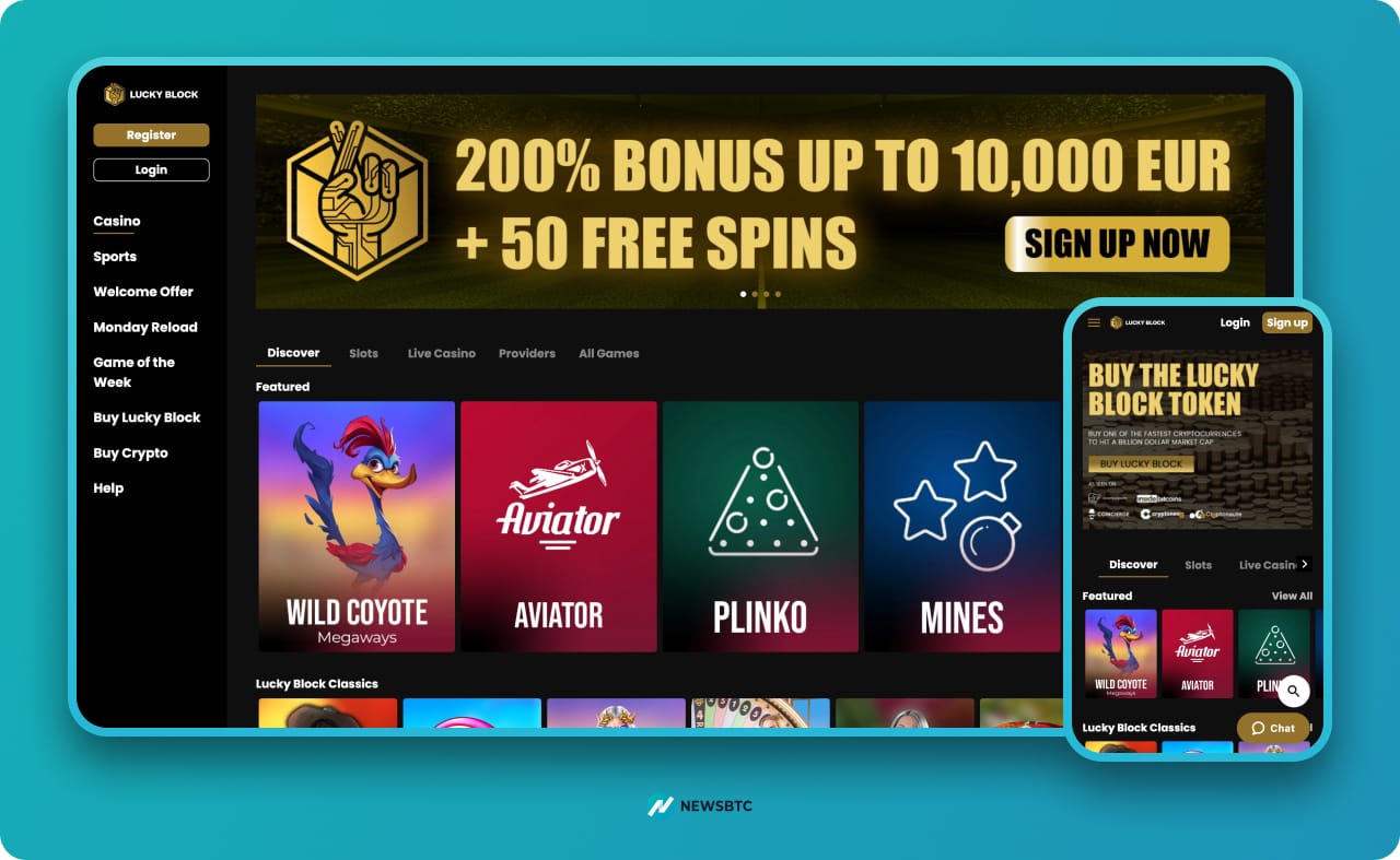 Luckyblock Crypto gambling site