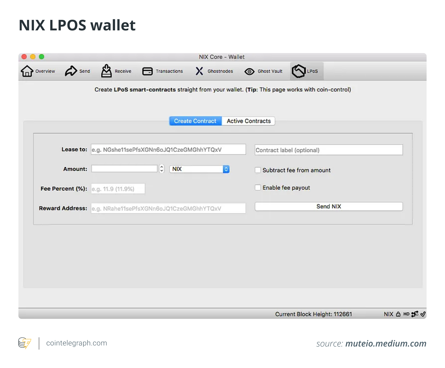 NIX LPOS wallet